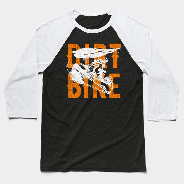 Skull - dirt bike Baseball T-Shirt by Scofano